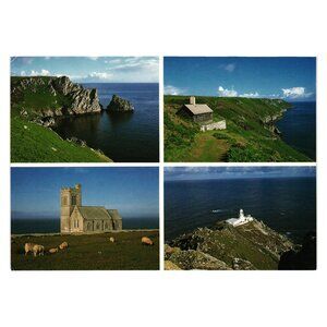 Views Lundy Bristol Channel Postcard Gannets Combe Hammets St Helena North Light